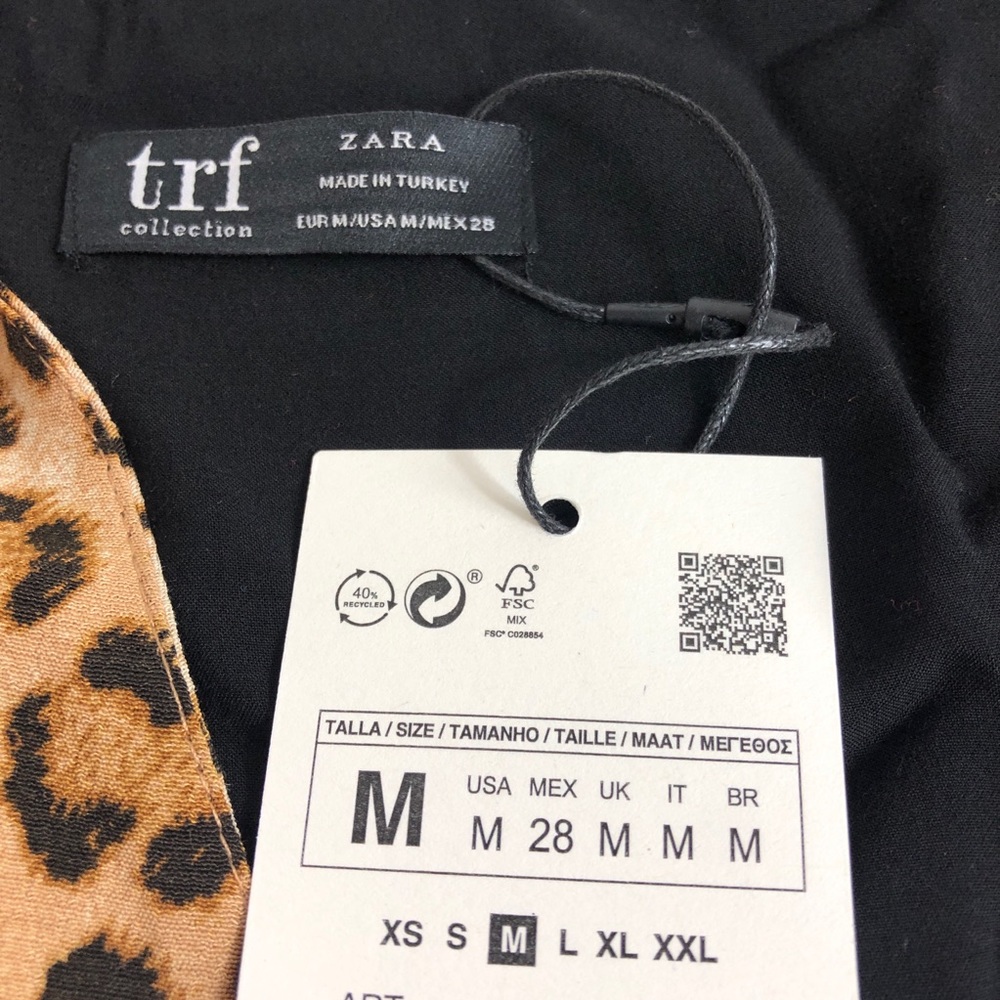 Zara animal print jumpsuit Sz M - Picture 8 of 8